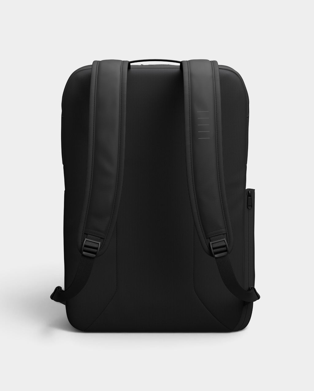 Lockwood Avenue black 20L skateboarding daypack with padded shoulder straps and reinforced Rib-Cage Construction