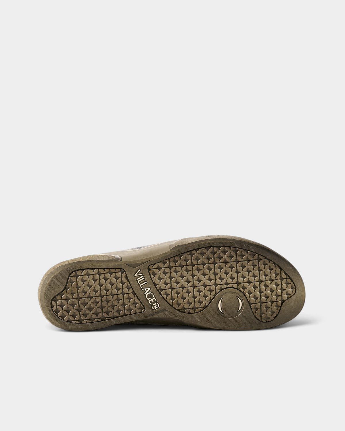 Lockwood Avenue Village PM 1PM heavy canvas shoe sole with textured rubber grip and embossed branding