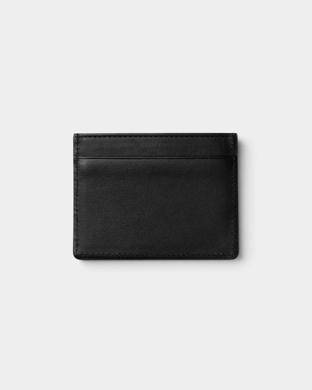 Lockwood Avenue Carhartt Vegas black leather cardholder with card slots and a central bill compartment.