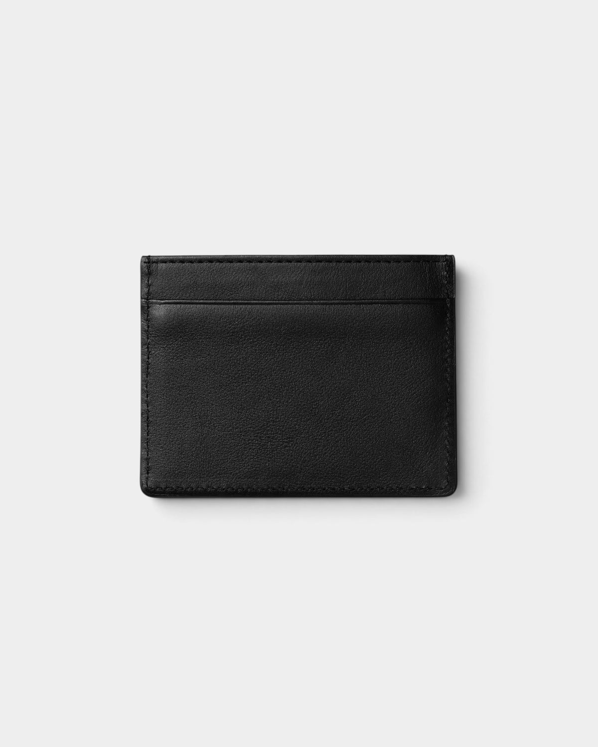Lockwood Avenue Carhartt Vegas black leather cardholder with card slots and a central bill compartment.