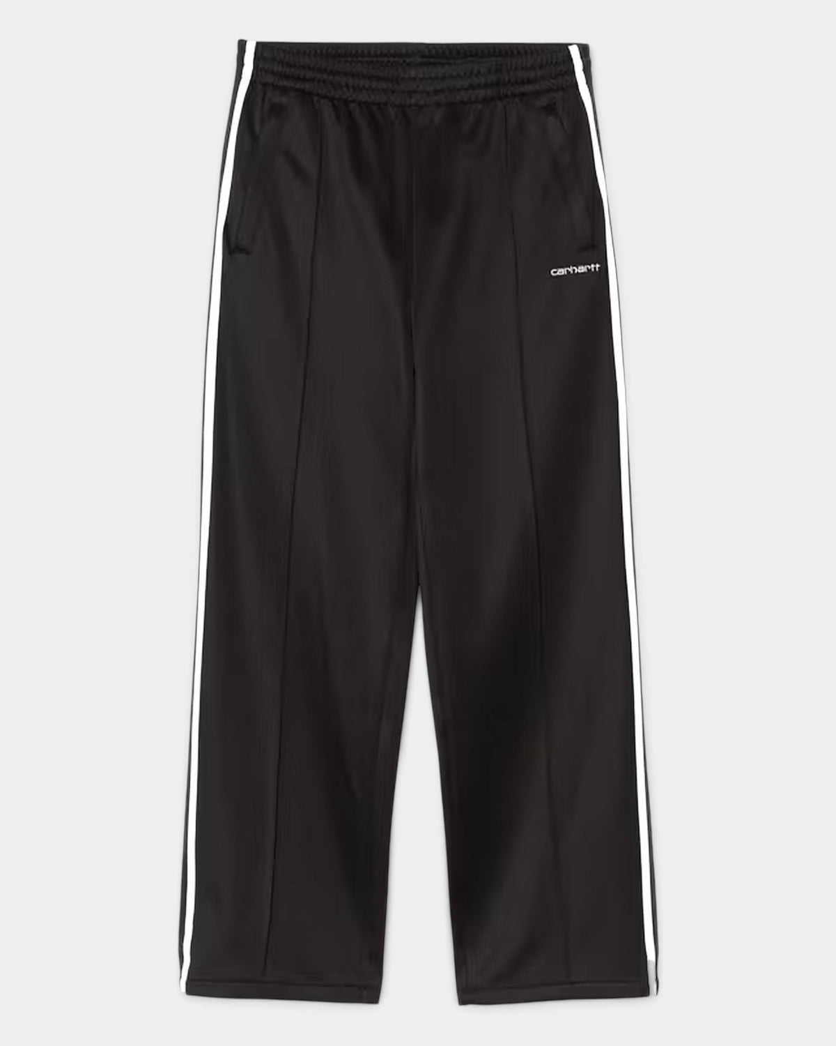 Lockwood Avenue Carhartt Bolar black sweatpants with white side tape detailing and embroidered script logo