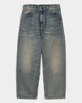 Lockwood Avenue Carhartt Brandon loose straight fit jeans in stone bleached light blue denim with five-pocket design