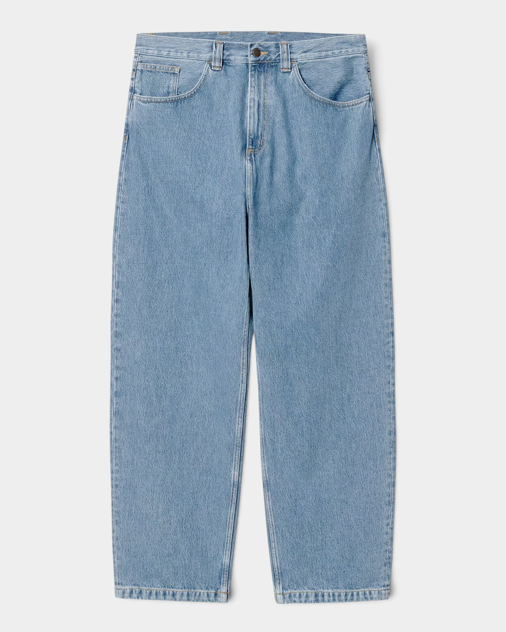 Lockwood Avenue Carhartt Brandon loose straight fit jeans in light stone-bleached denim with five-pocket design.