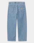 Lockwood Avenue Carhartt Brandon loose straight fit jeans in light stone-bleached denim with back square logo label.