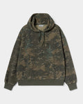 Lockwood Avenue Carhartt hooded sweatshirt in camouflage print heavyweight cotton with kangaroo pocket and script logo