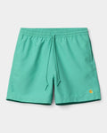 Lockwood Avenue Carhartt Chase swim trunks in bright green quick-drying polyester with an embroidered logo