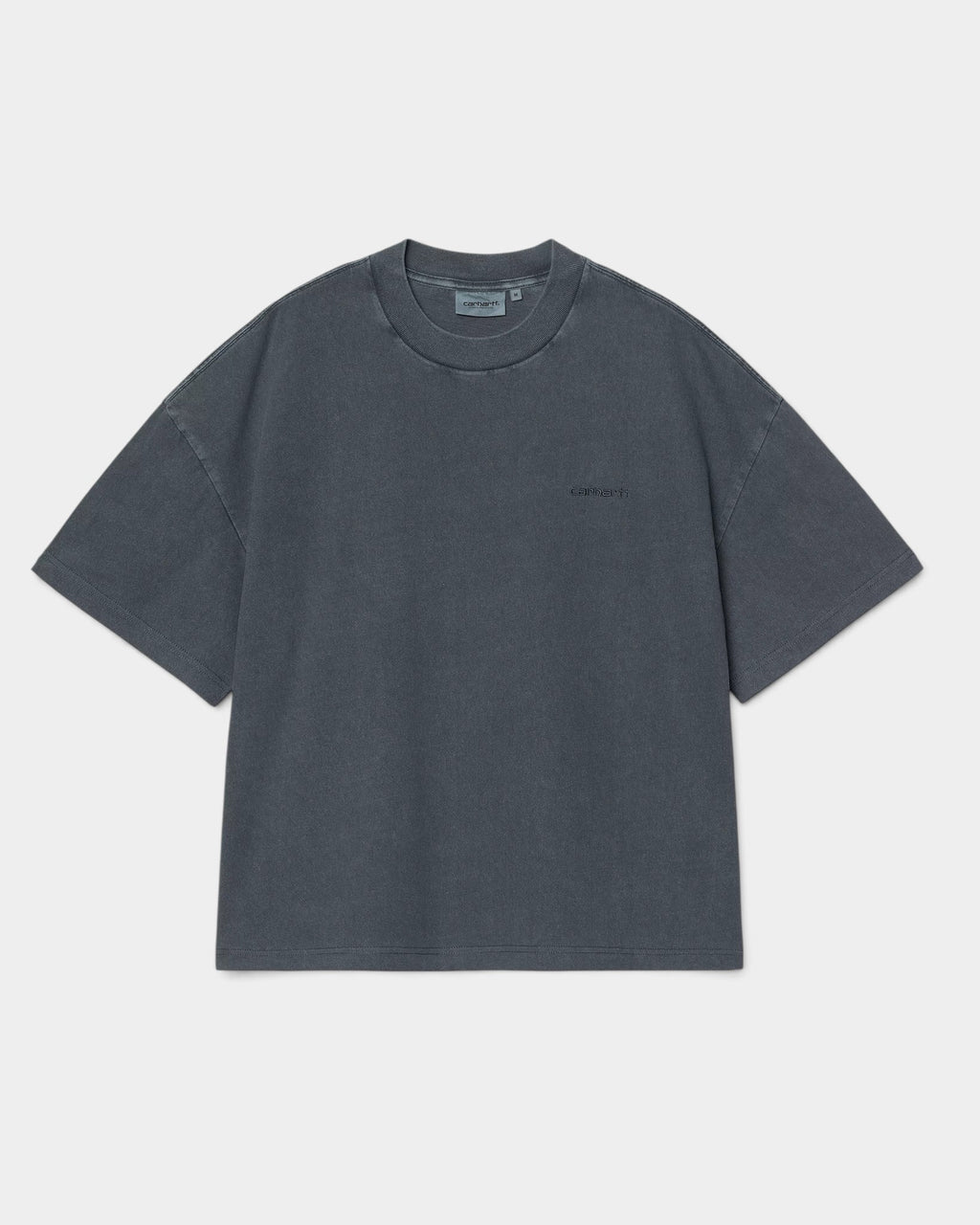 Lockwood Avenue Carhartt Benton loose fit grey cotton jersey t-shirt with embroidered script logo