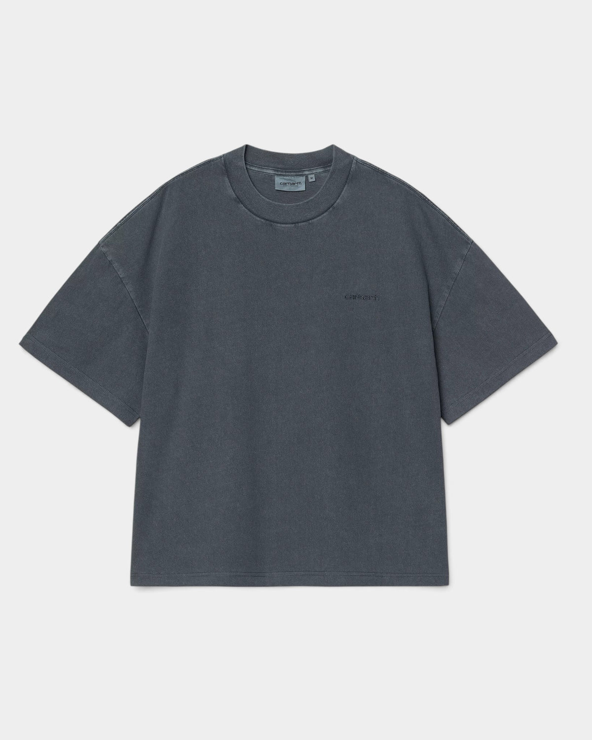 Lockwood Avenue Carhartt Benton loose fit grey cotton jersey t-shirt with embroidered script logo