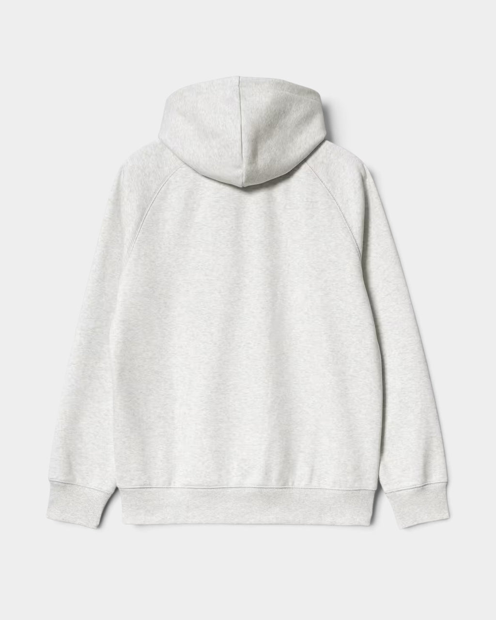 Lockwood Avenue Carhartt Hooded Chase Jacket in grey heathered polycotton jersey with a back view of the hood