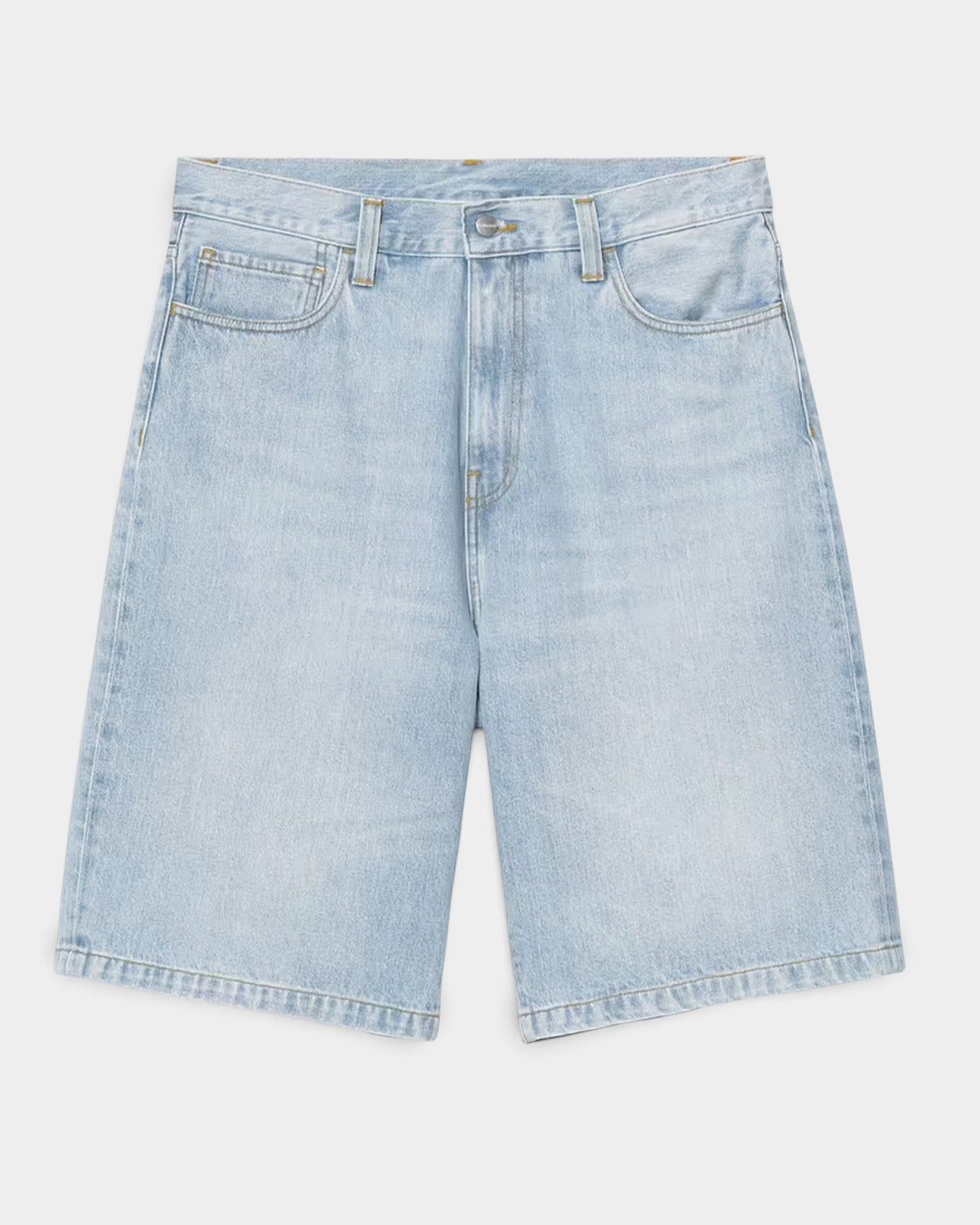 Lockwood Avenue Carhartt Landon shorts in light blue heavyweight cotton denim with a loose fit and five-pocket style.
