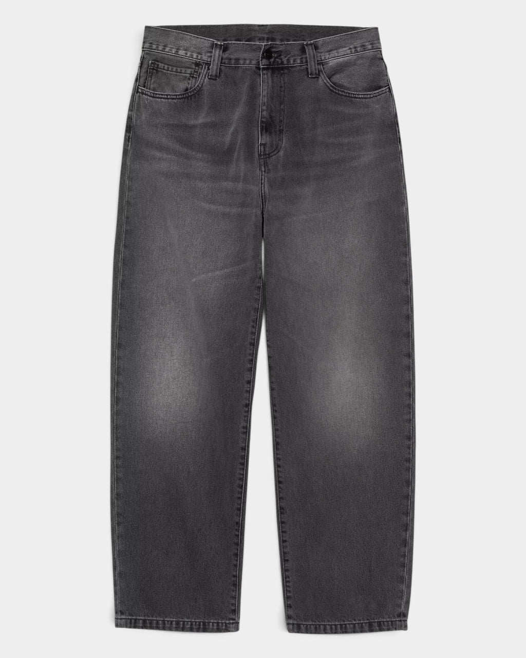 Lockwood Avenue Carhartt Landon pants in faded black bleached denim with a loose tapered fit and mid-rise waist.
