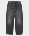 Lockwood Avenue Carhartt Landon pants in faded black bleached denim with a loose tapered fit and mid-rise waist.
