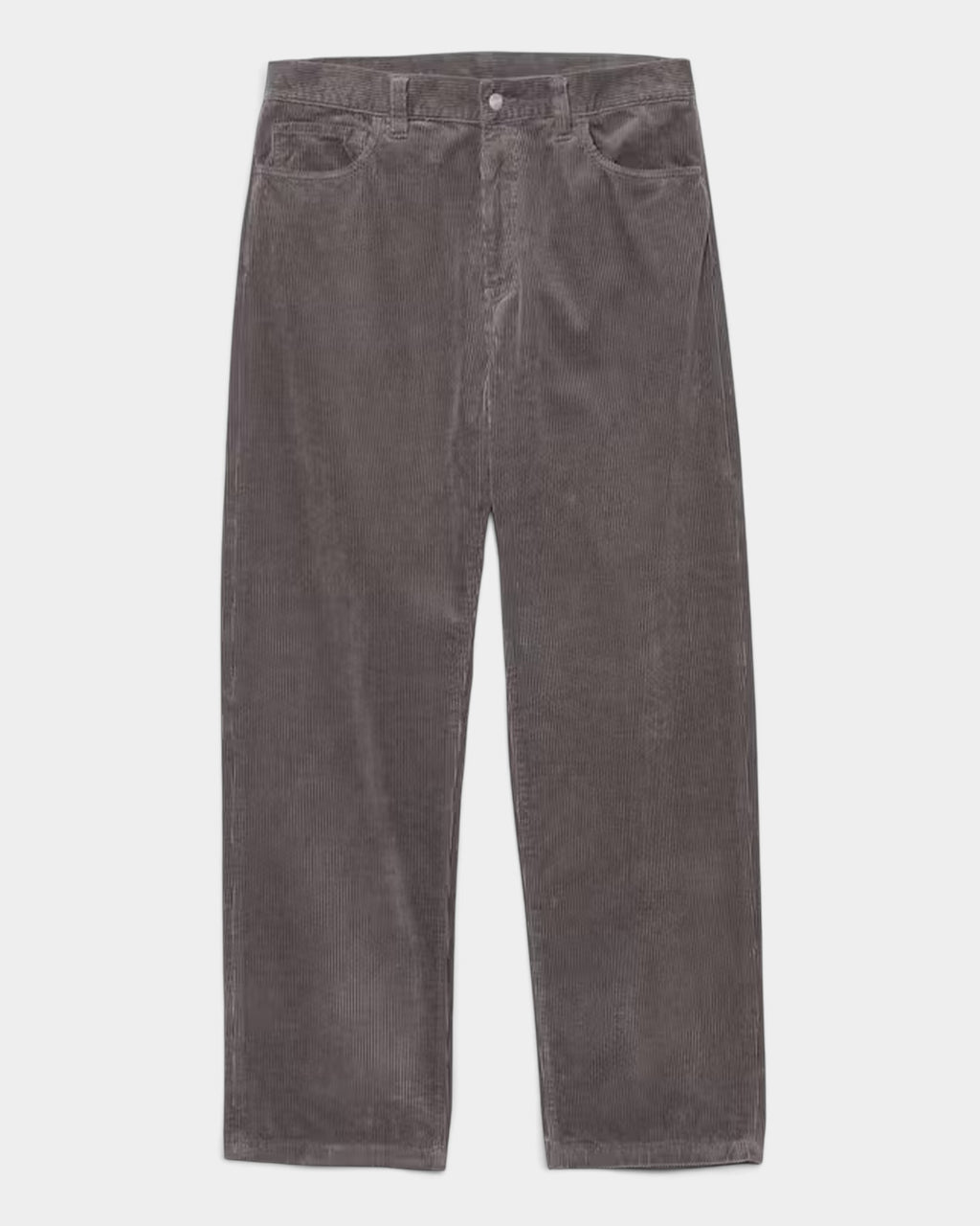Lockwood Avenue Carhartt Landon pants in grey eight wale Coventry corduroy with a loose tapered fit and five pockets