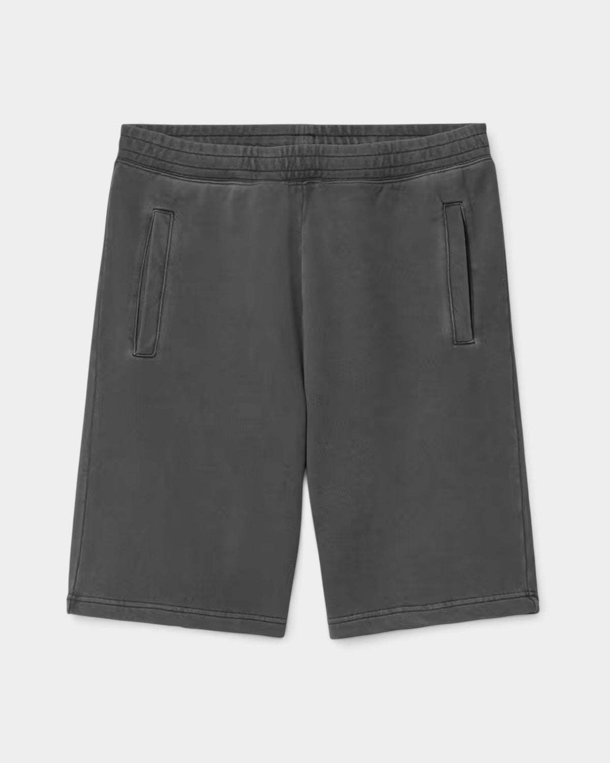 Lockwood Avenue Carhartt Nelson sweat shorts in washed charcoal grey heavyweight cotton with a balloon fit.