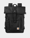 Lockwood Avenue Carhartt Philis black water-repellent recycled polyester canvas backpack with clip buckle closure
