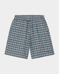 Lockwood Avenue Carhartt Kander shorts in green and white textured waffle cotton with an elastic drawstring waist.