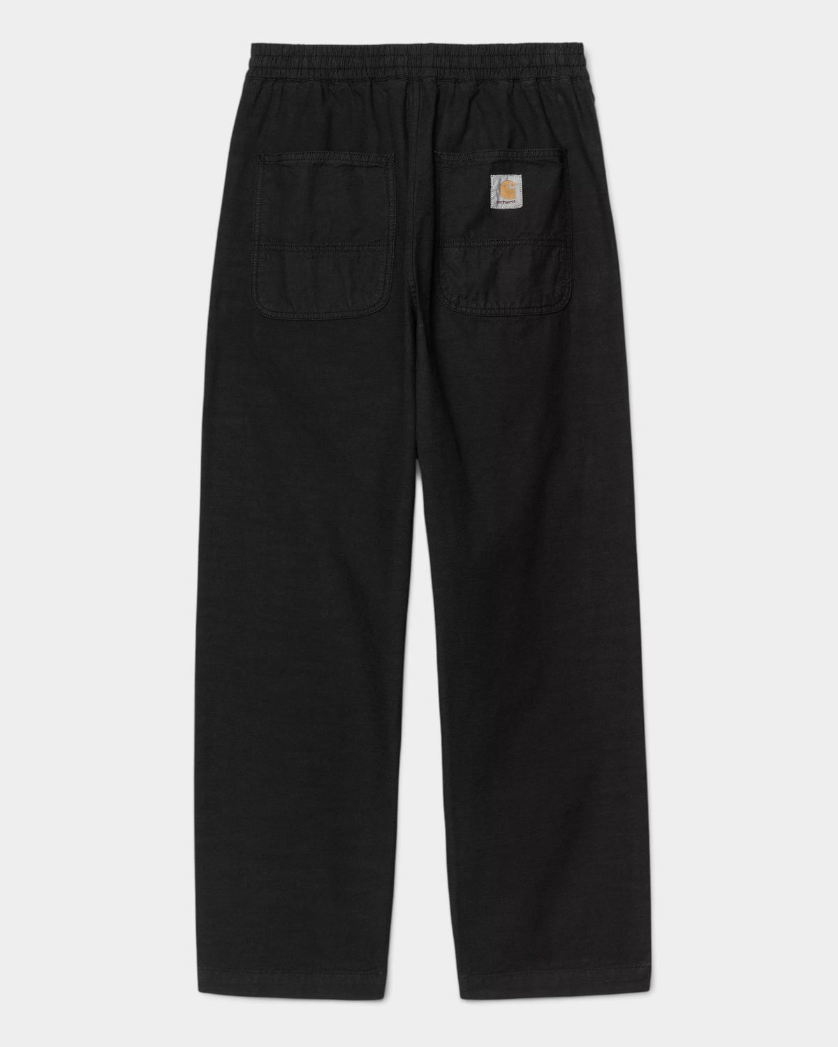 Lockwood Avenue Carhartt Walton black cotton canvas pants with elasticated waistband and back pockets