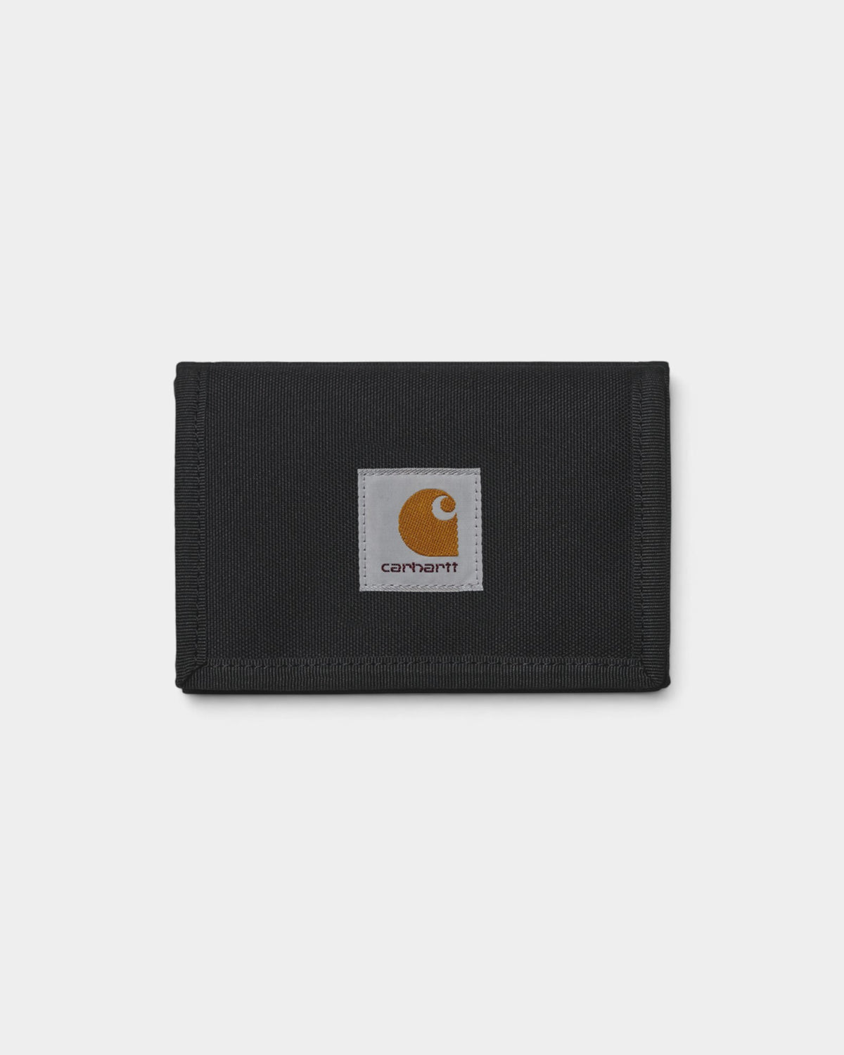 Lockwood Avenue Carhartt WIP Alec wallet in black water-repellent duck canvas with a square logo label