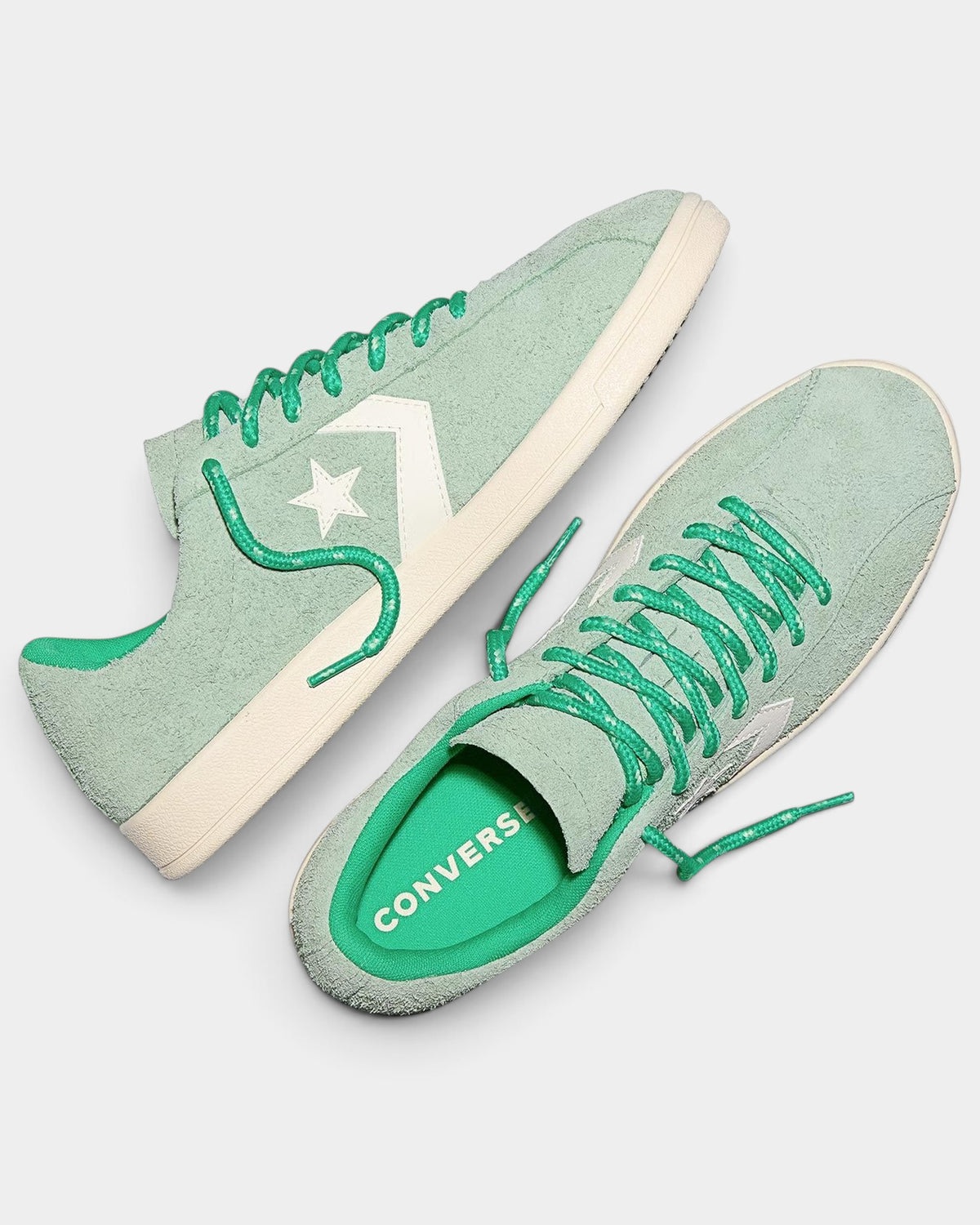 Lockwood Avenue Converse All Star suede low-top sneakers in thyme sage green with a gum rubber sole