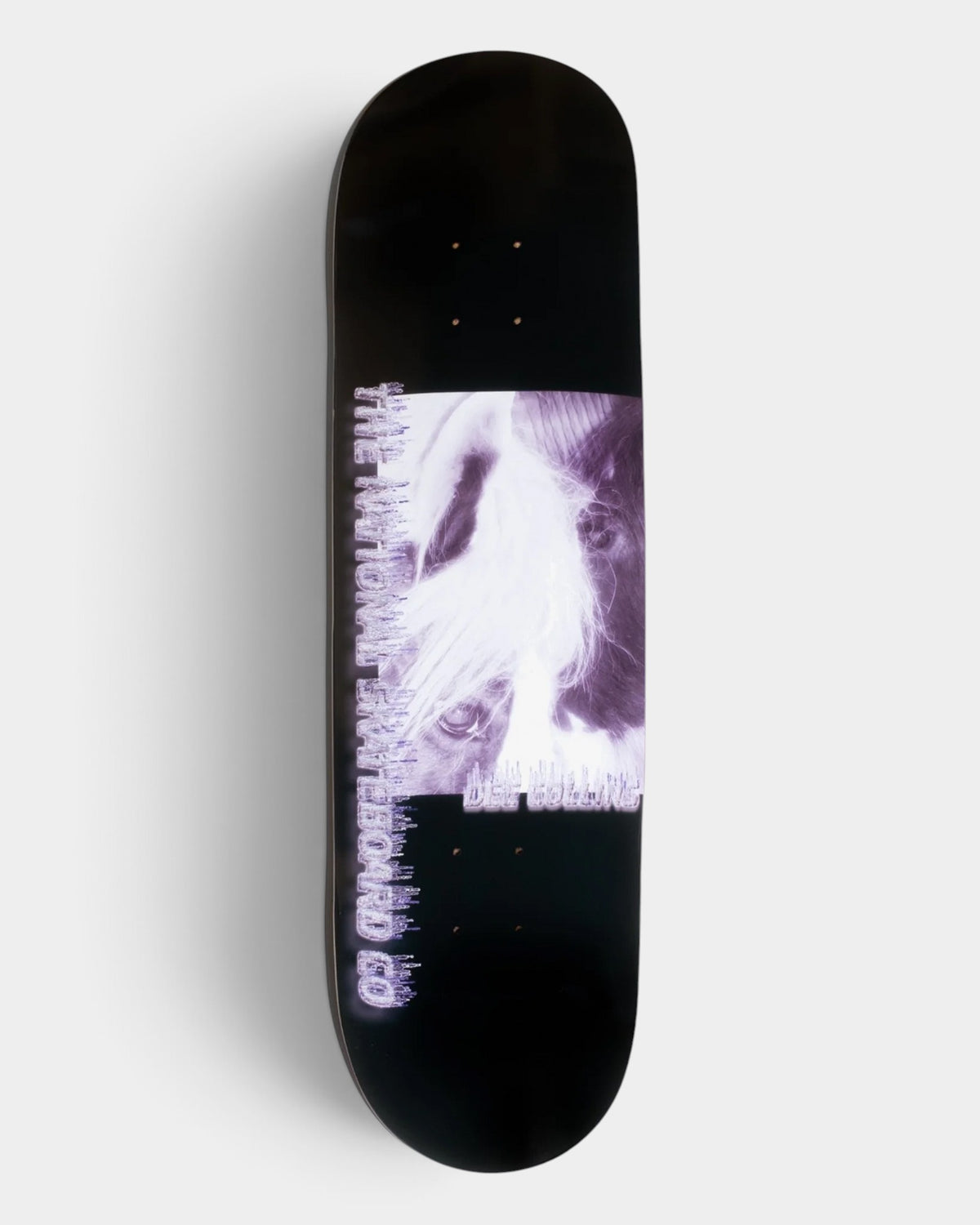 Lockwood Avenue The National Skateboard Co. Dee Collins Horse Canal 8.375 inch maple skateboard deck with black finish