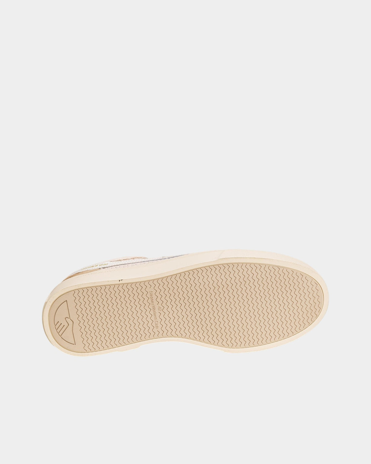 Lockwood Avenue Stepney Workers Club Dellow S-Strike shoe showing the textured rubber cupsole tread pattern