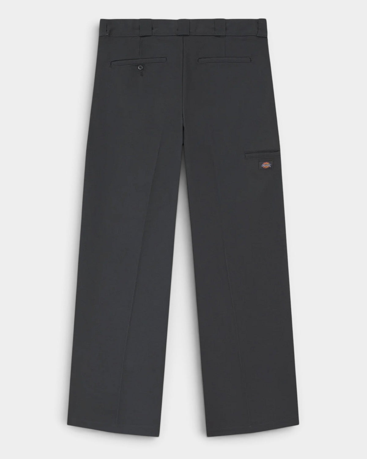 Lockwood Avenue Dickies 247 loose work pants in charcoal grey cotton twill with back welt pockets and phone pocket.