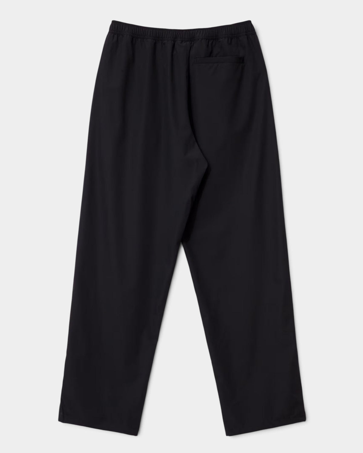 Lockwood Avenue Dime Athletic black technical zip sweatpants with back welt pocket and elastic waistband