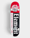 Lockwood Avenue Element Section 7.75 inch complete skateboard with red, black, and white graphic deck
