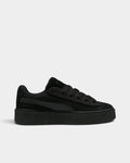 Lockwood Avenue Fenty x Puma Creeper Phatty sneakers in all black corduroy with a thick grooved platform sole