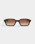 Lockwood Avenue Flatlist Hanky sunglasses in dark tortoise acetate with brown gradient Carl Zeiss lenses