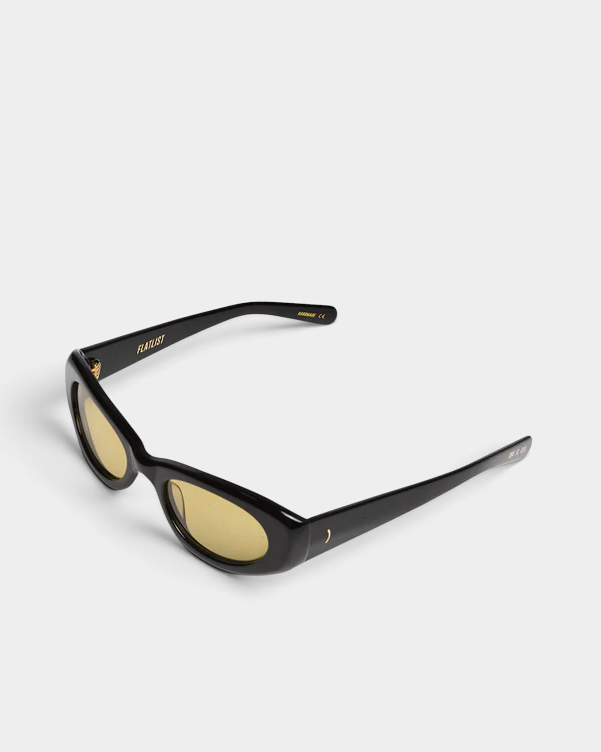Lockwood Avenue Flatlist Ramona sunglasses in black Italian acetate with smoked olive Carl Zeiss lenses