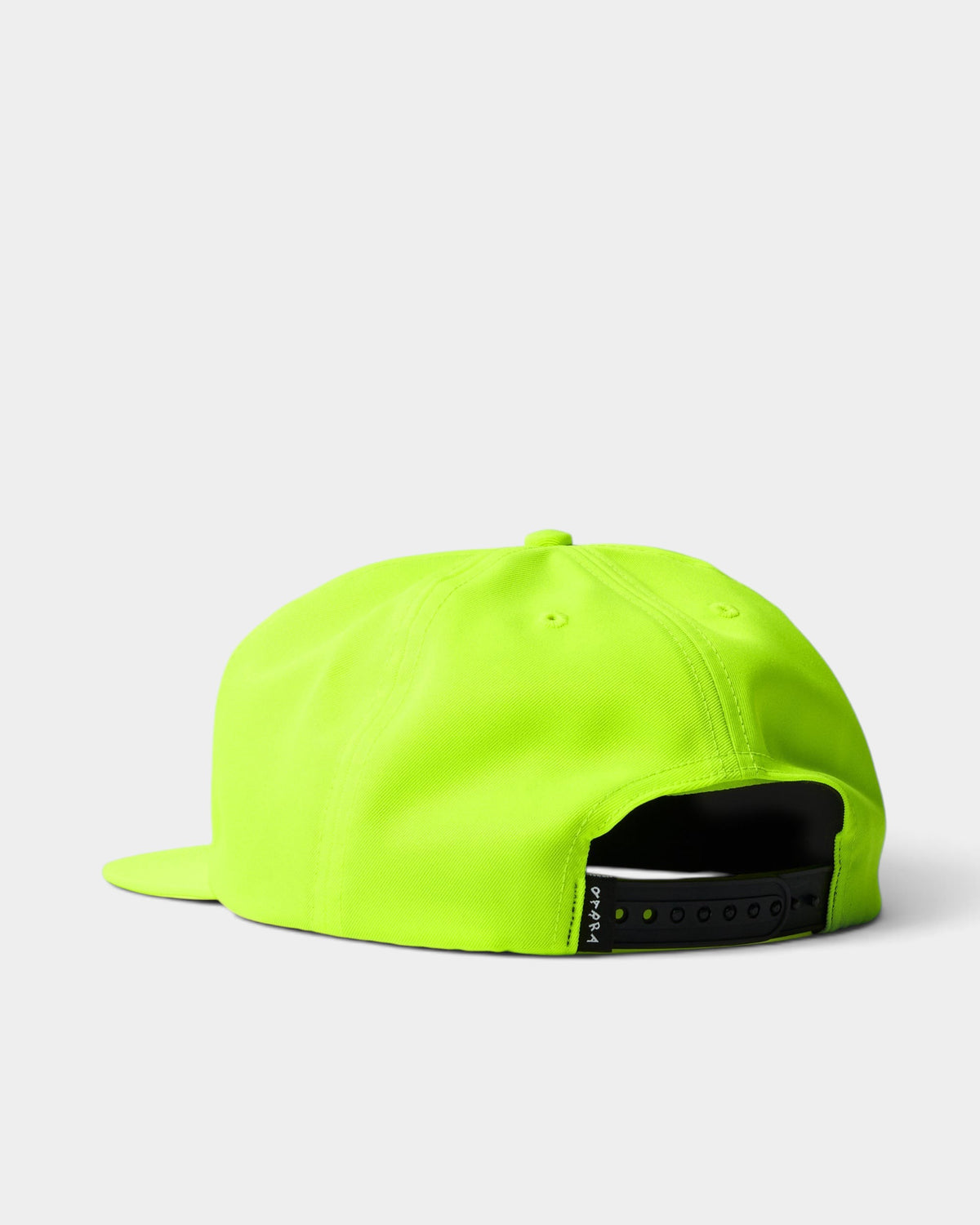 Lockwood Avenue by Parra fluorescent yellow ripstop nylon 5-panel snapback hat with black adjustable strap