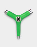 Lockwood Avenue green Pig Wheels tri-socket skate tool with steel sockets and built-in axle rethreader
