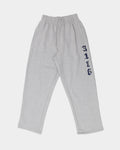 Lockwood Avenue always do what you should do grey relaxed fit sweatpants with 3116 branding and straight open hem