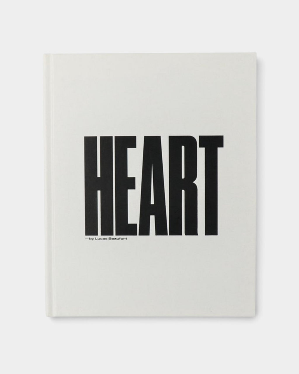 Lockwood Avenue Heart by Lucas Beaufort hardcover book with white cover and bold black typography