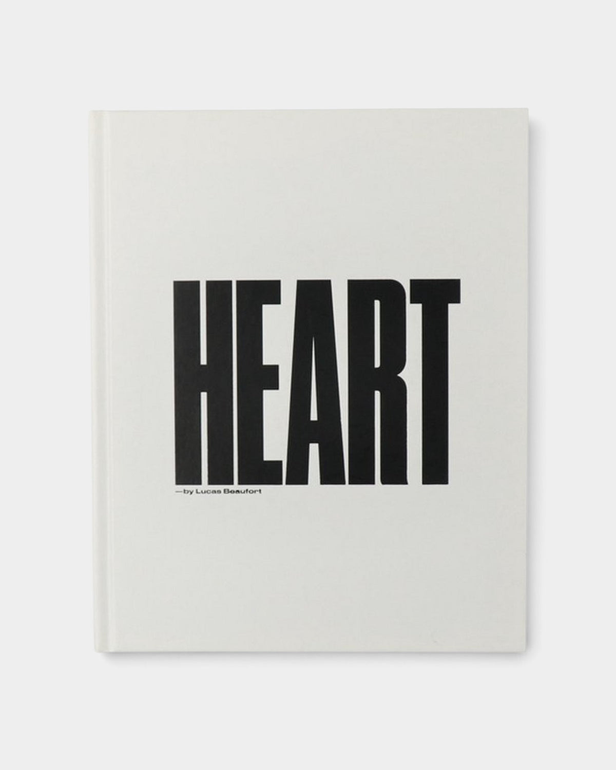 Lockwood Avenue Heart by Lucas Beaufort hardcover book with white cover and bold black typography