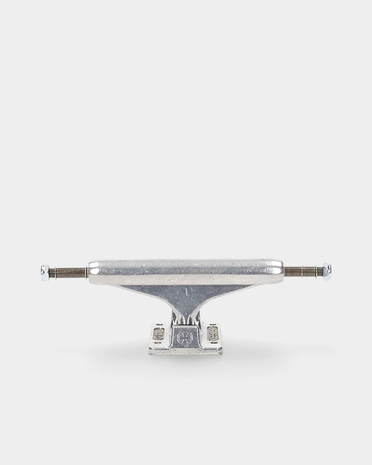 Lockwood Avenue Independent Stage 11 hollow silver aluminum skateboard truck with hollow chromoly axle and kingpin.