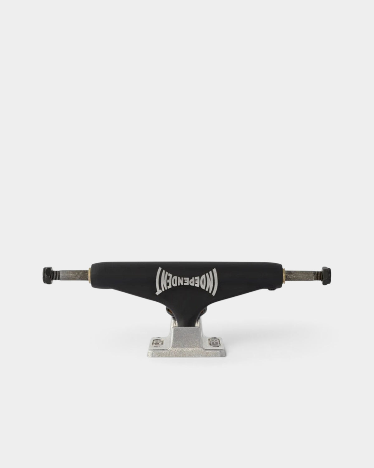 Lockwood Avenue Independent Stage 11 Mason Silva pro skateboard truck with a flat black hanger and silver baseplate.