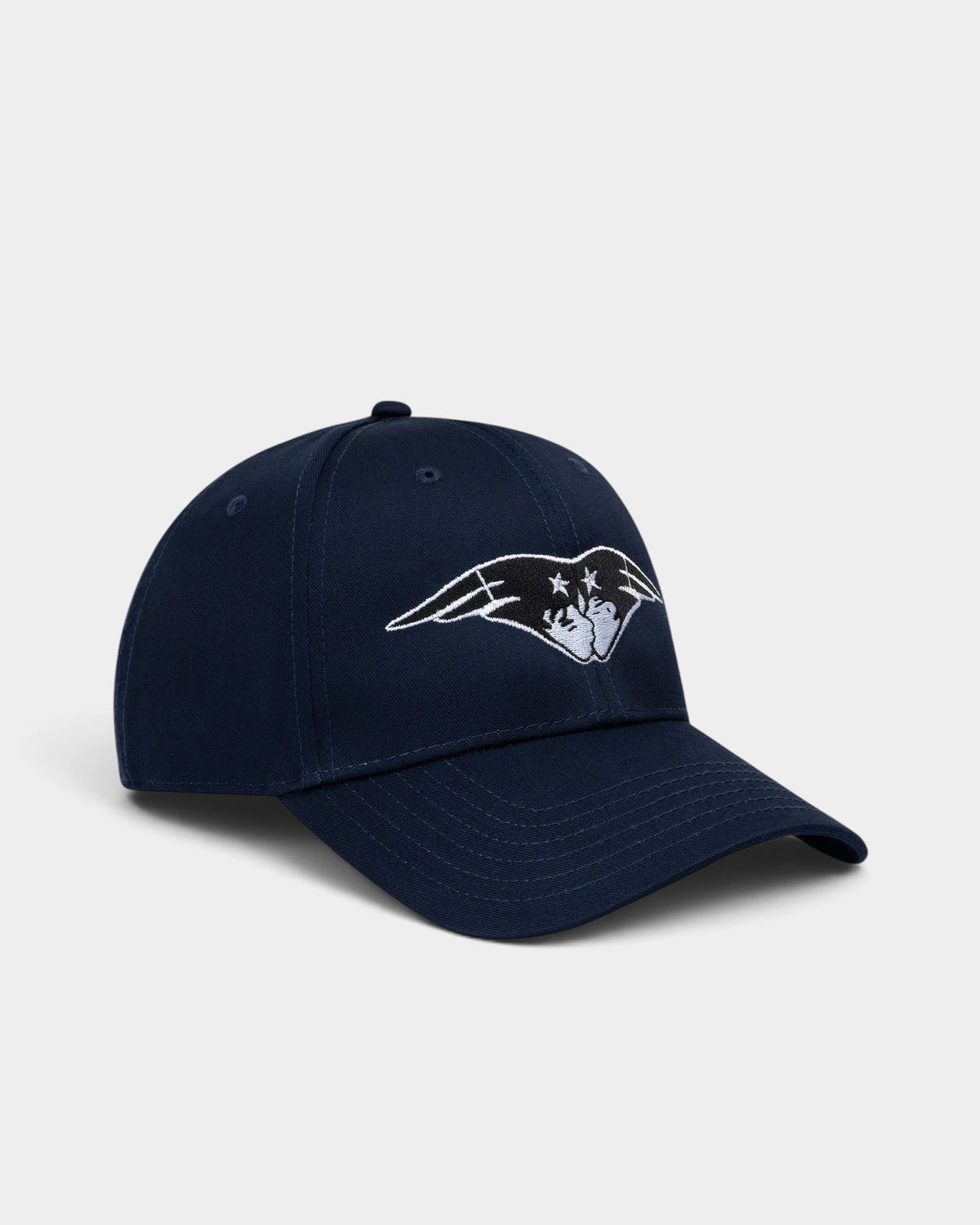 Lockwood Avenue navy six-panel snapback cap featuring white and black Completion embroidery on the front