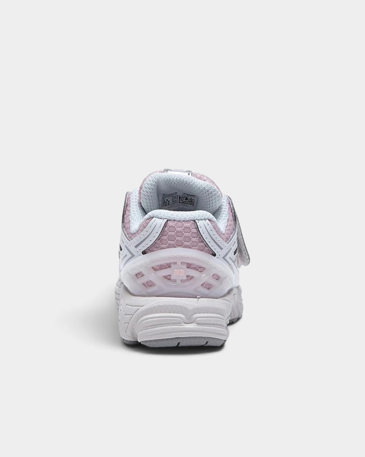 Lockwood Avenue New Balance 1906 toddler sneakers in white and rose sugar with a supportive TPU heel cage