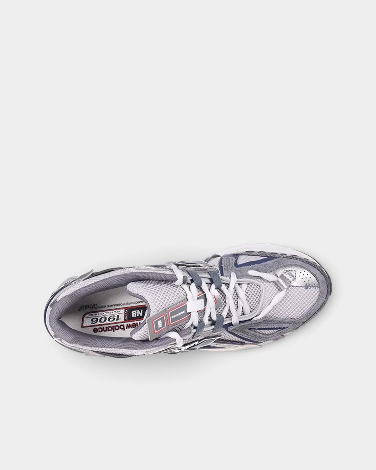 Lockwood Avenue New Balance 1906A sneakers in graphite gray and magic blue with technical mesh and synthetic overlays