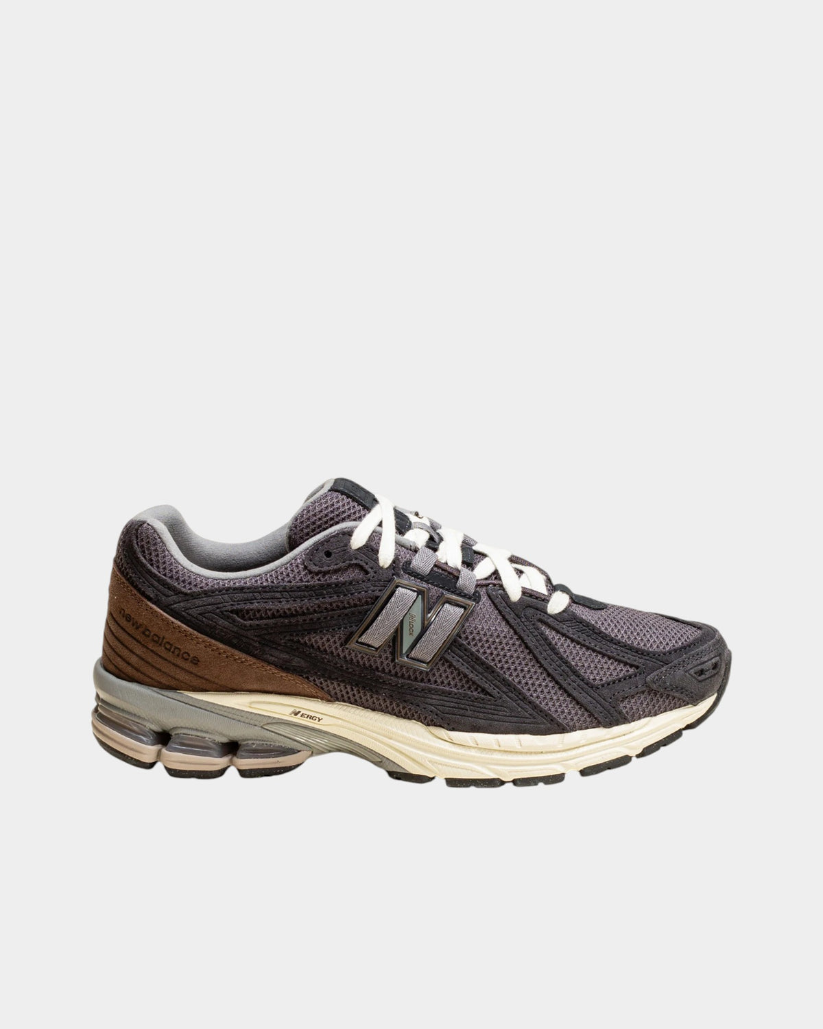 Lockwood Avenue New Balance 1906F sneakers in phantom and dark mushroom mesh and suede with ABZORB cushioning