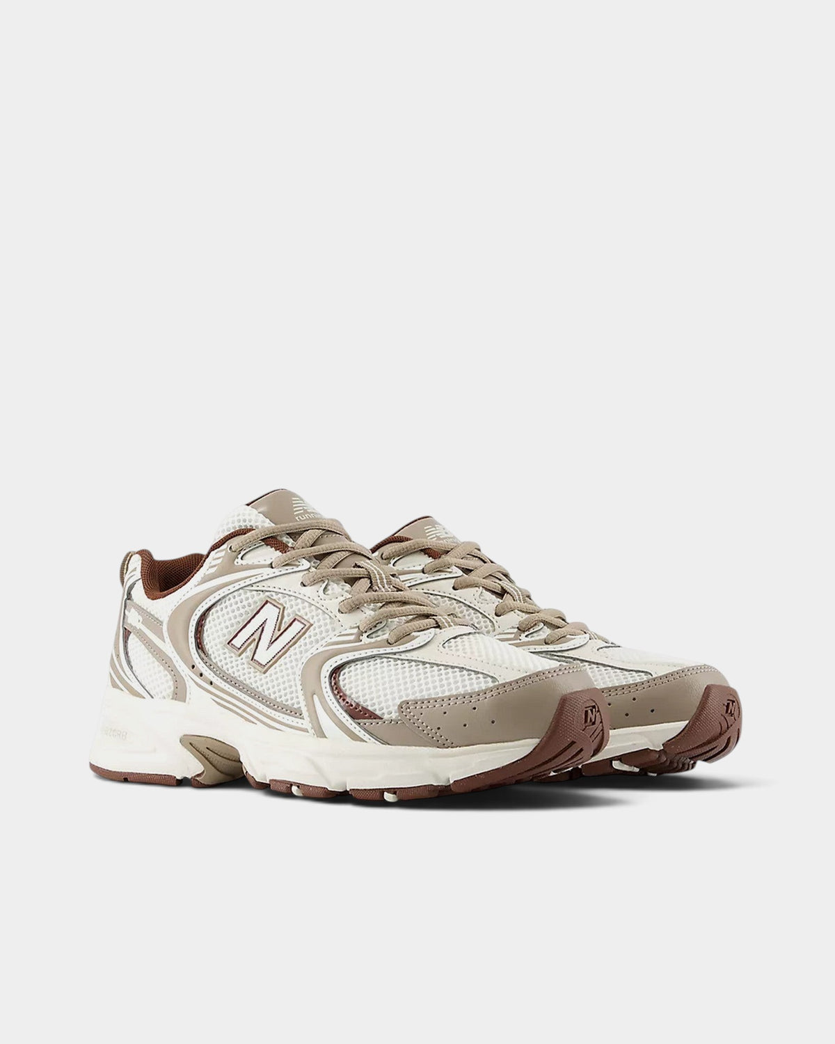 Lockwood Avenue New Balance 530 sneakers in beige and white mesh with synthetic overlays and ABZORB midsole