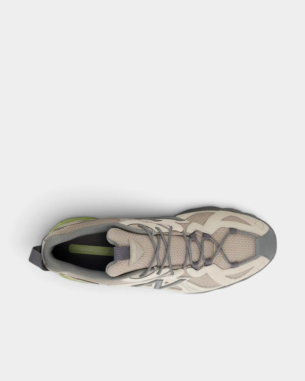Lockwood Avenue New Balance 610Xv1 Gore-Tex trail shoes in light mushroom and timberwolf mesh with C-CAP midsole