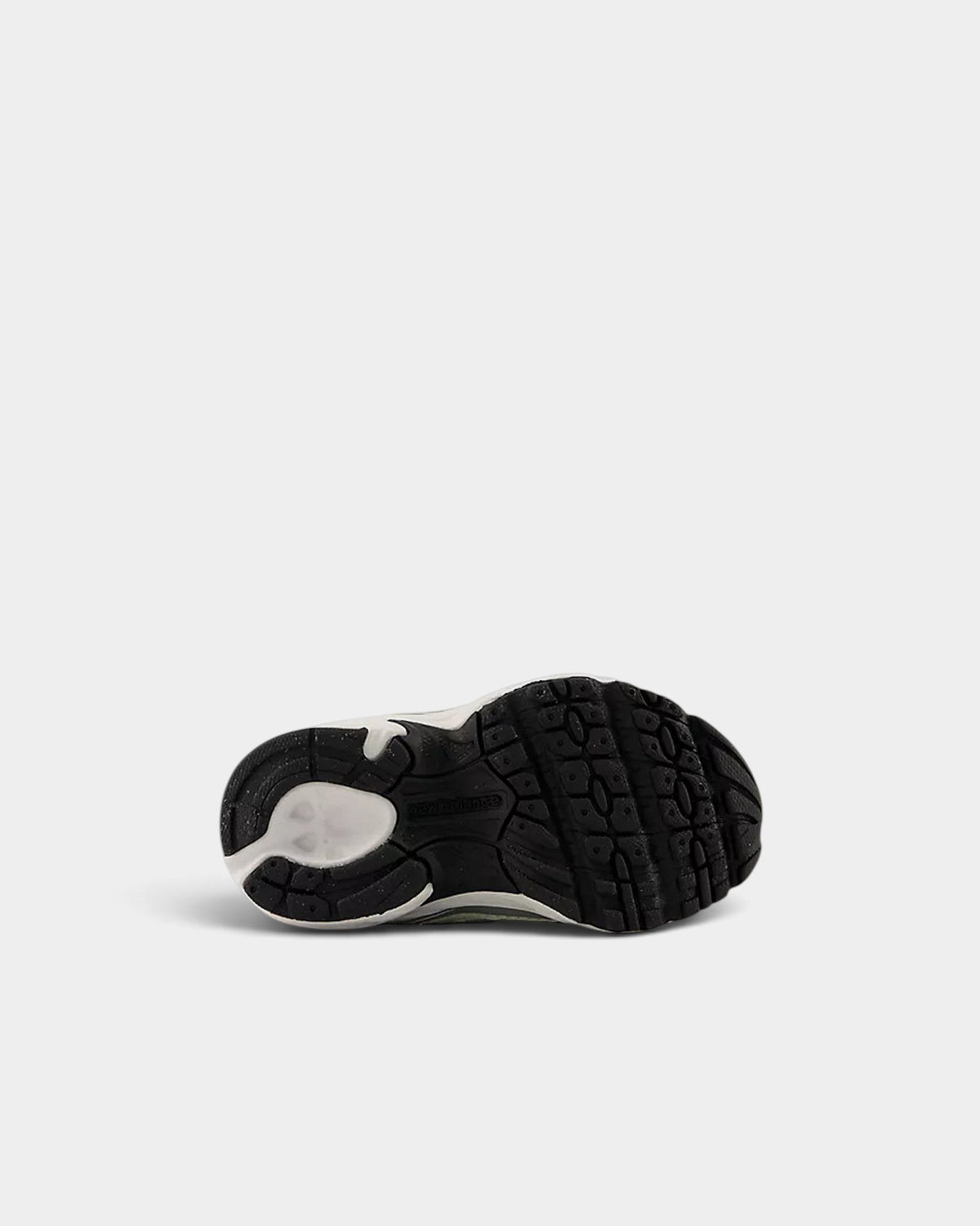 Lockwood Avenue New Balance 740 toddler shoe showing the black rubber treaded outsole and segmented midsole design
