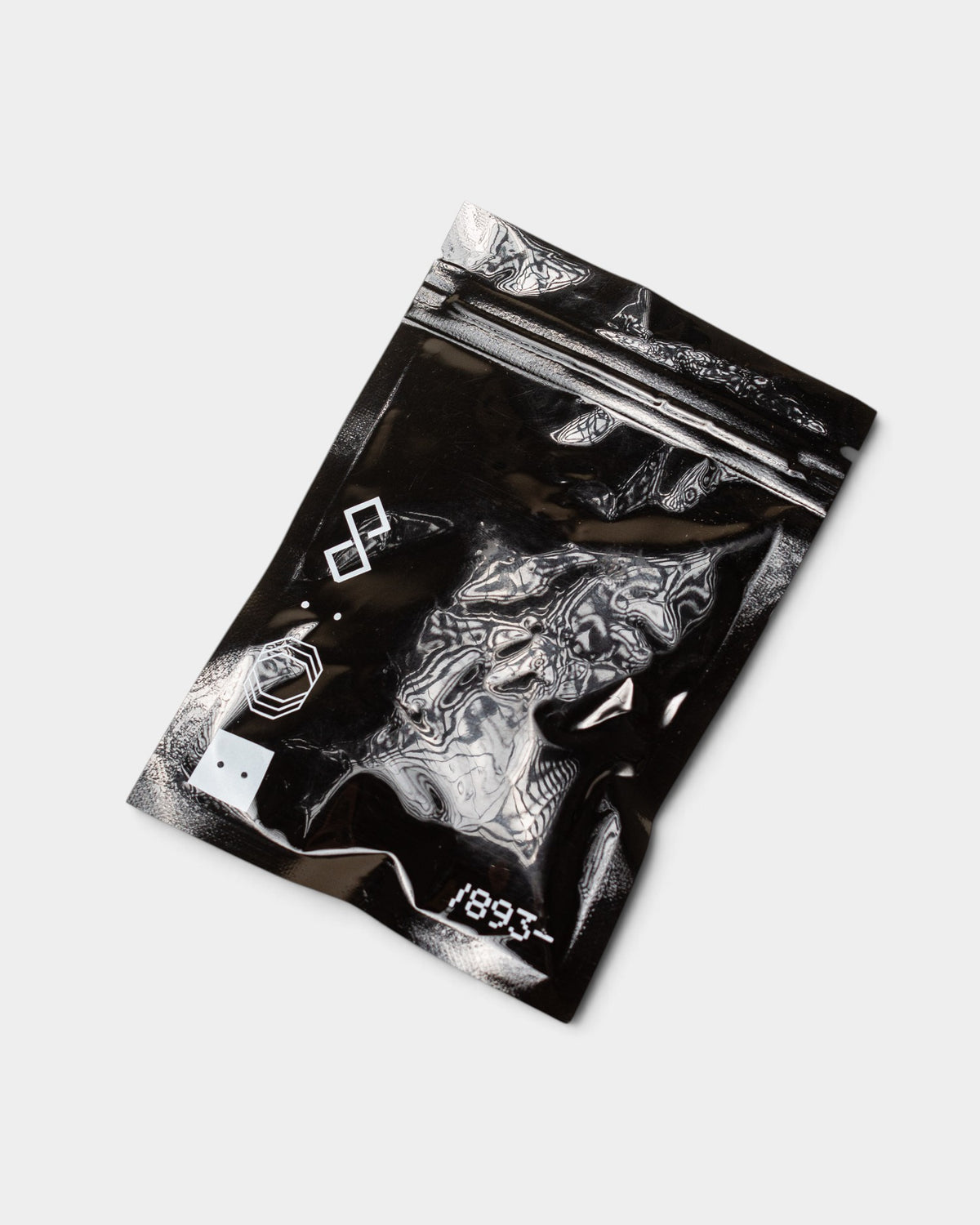 Lockwood Avenue Octagon black skateboard mounting hardware kit in a sealed plastic bag on a light background.
