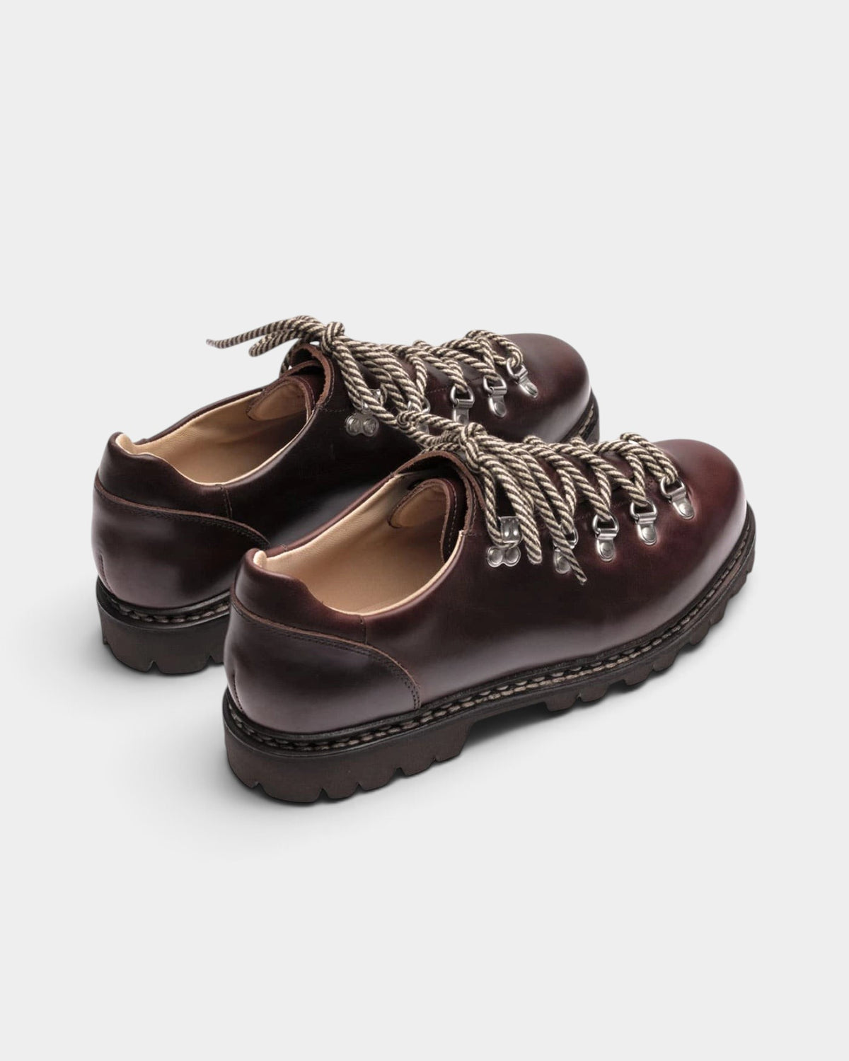 Lockwood Avenue Paraboot Clusaz bark-brown smooth leather shoes with Norwegian stitching and lugged gum Jannu soles.