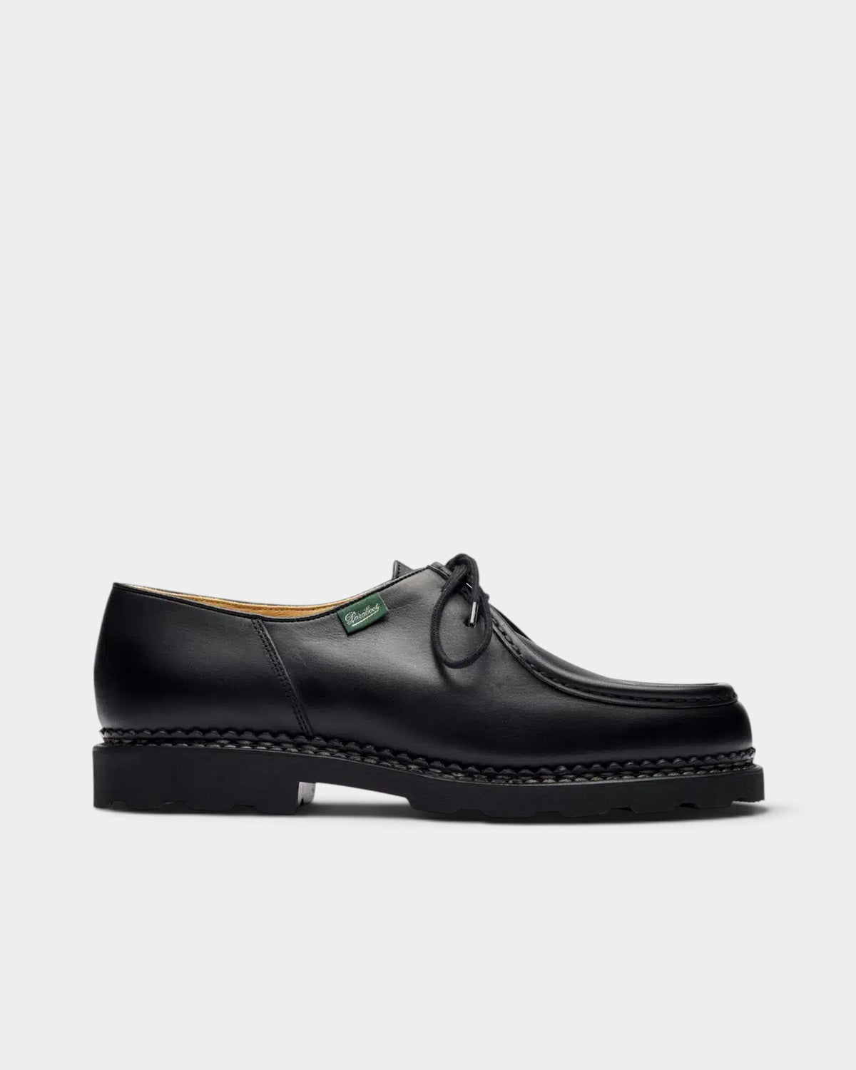 Lockwood Avenue Paraboot Michael Marche II black leather shoes with Norwegian stitching and natural rubber sole