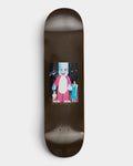 Lockwood Avenue Polar Aaron Herrington Bunny skateboard deck with Sirus F Gahan graphic on a dark brown maple board.