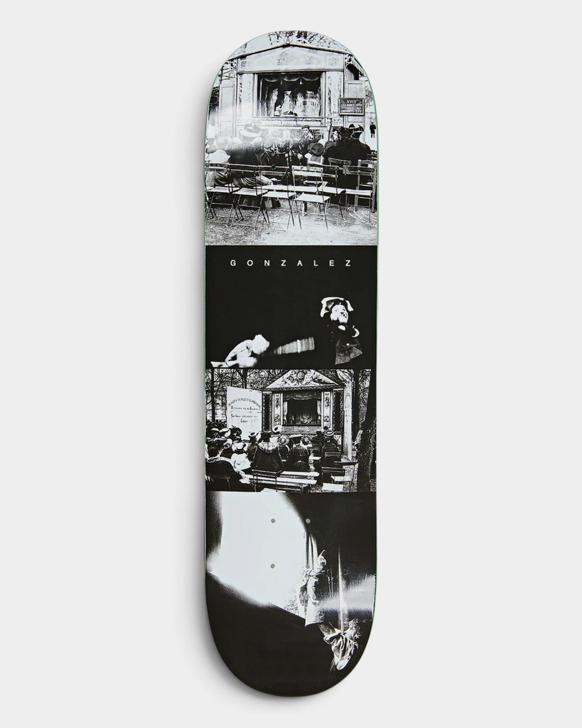 Lockwood Avenue Polar Roman Gonzalez Champs Elysées 8.25 inch skateboard deck with black and white archival photography